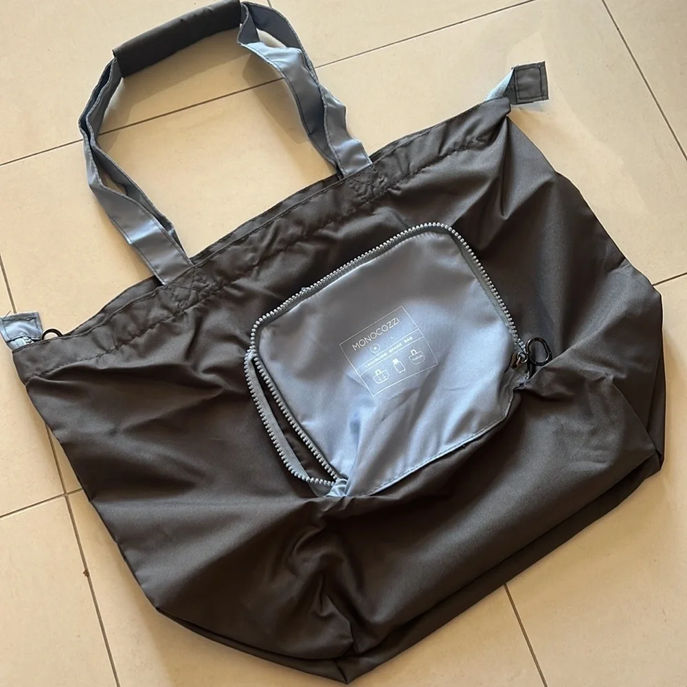 NWT! Monocozzi Bon Voyage | Traveler Foldable Spare Bag (Small) - Charcoal